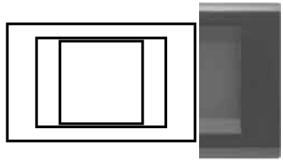 LASER - PLACCA CLICK UNEL + 1 FORO GRIGIO SCURO - NUV 2588/GS