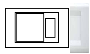 LASER - PLACCA CLICK UNEL + 1 FORO BIANCA - NUV 2588/WH