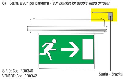 KIT STAFFA A 90° X BANDIERA SIRIO RO-0340 - RES 290046