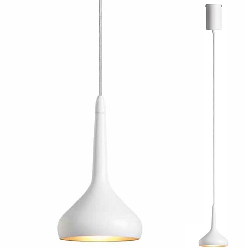 BELLS SOSPENSIONE LED 8W 230V 3000K BIANCO/ORO CON DRIVER - MCA 30312