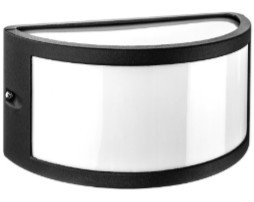 WALLY OPEN PARETE 52W 230V E27 IP54 NERO - MCA 40206