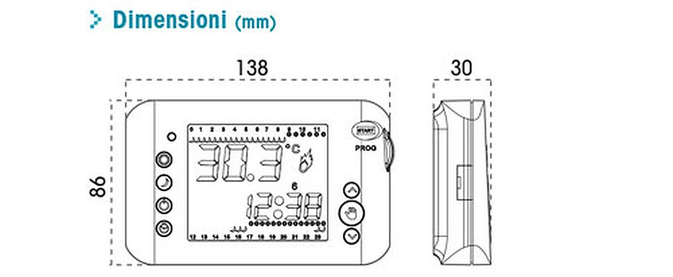 CRONOTERMOSTATO MIRUS BIANCO - ORB OB324700