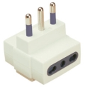 ADATTATORE TRIPLO 16A PRESA 10/16A BIANCA - POP 300609B