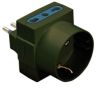 ADATTATORE TRIPLO + SCHUKO 10A NERA - POP 300612N