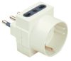 ADATTATORE TRIPLO + SCHUKO 16A BIANCA - POP 300613B