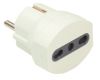 ADATTATORE SPINA SCHUKO A PRESA BIV. BIANCA - POP 300616B