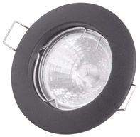 FARETTO FISSO ROTONDO INCASSO GU10 NERO - POP 400571NE-GU10
