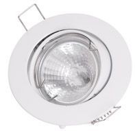 FARETTO ORIENTABILE ROTONDO INCASSO GU10 BIANCO - POP 400572BI-GU10