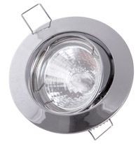 FARETTO ORIENTABILE ROTONDO INCASSO GU10 CROMO - POP 400572CR-GU10