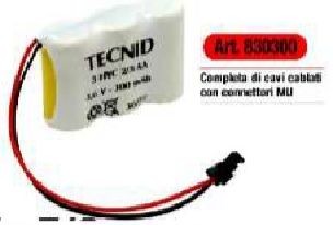 BATTERIA RICARICABILE 3X 2/3 STILO ASSEMBLATE 3,6V 320 MAH - TEC 830300