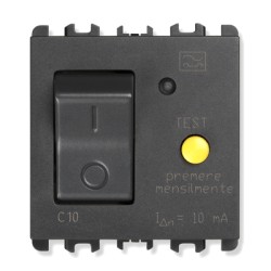 INTERRUTTORE M/T DIFFERENZIALE 10A 2M A - UTD 10511/10