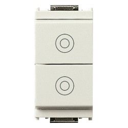 DUE PULSANTI 1P NO 10A BIANCO - VIW 16121.B