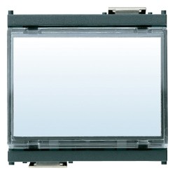 PULSANTE TARGH. 1P NO 10A 12-24V GRIGIO - VIW 16190