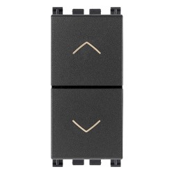 DUE PULSANTI INTERBLOCC.NO+NO 10A GRIGIO - VIW 19062