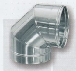 CURVA D.200 90° INOX SP0,5 AISI 304 - MAB CUM200X90I5