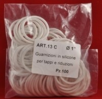GUARNIZIONE SILICONE BIANCA 1"X42 X RADIATORI - OME 13C42000