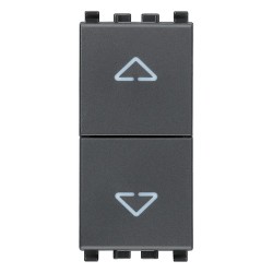 DUE PULSANTI INTERBLOCC.NO+NO 10A GRIGIO - VIW 20062