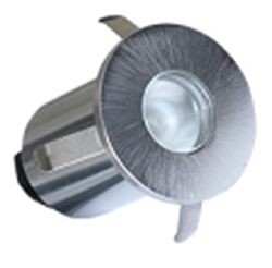 FARETTO LED INCASSO TONDO 12V 3W 175LM 3000K IP68 ALLUMINIO - POP 400792AL-W