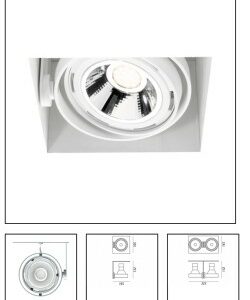 IN LIGHT BIANCO AR111 GU10 1X100W 230V - MCA 53394/GU10