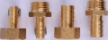 RACCORDO PORTAGOMMA IN OTTONE GIALLO M 1/2"X14 - SPI 531G