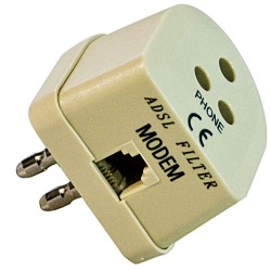 FILTRO ADSL 1 SP.TRIP. + 1 PR.RJ + 1 PR.TRIPOLARE - LRO GE105