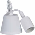 PLAFONE PENDENTE E27 BIANCO CAVO 1MT - POP 400820BI
