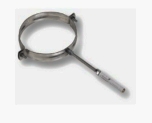 COLLARI X CANNE FUMARIE INOX CON BARRA LUNGA ATT. M8 D. 200 - ZAN 10415/I/B