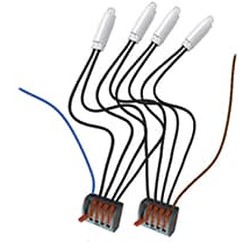 KIT ILLUMINAZ.ELITE 4 LED BIANCHI 230V - NUV 4000/KIT/WH