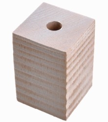BICCHIERE IN LEGNO H80 PER P.DE E27 NAT. - FAI 7015/80/NA