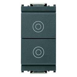 DUE PULSANTI 1P NO 10A GRIGIO - VIW 16121