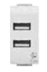 USB 2.4A PER BTICINO LIVINGLIGHT BIANCA - 4BX 4B.N.USB.24