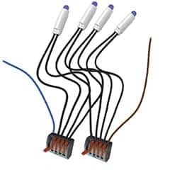 KIT ILLUMINAZIONE ELITE 4 LED BLU 230V - NUV 4000/KIT/BL