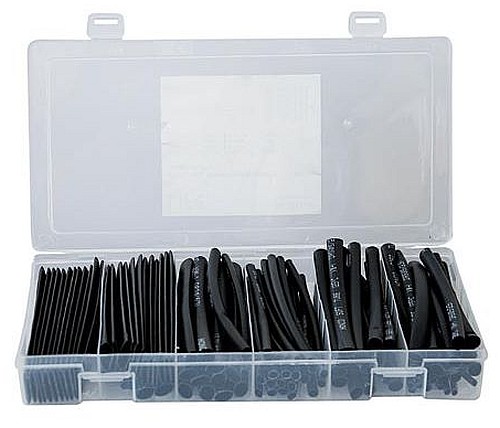 KIT 100 GUAINE TERMORESTRINGENTE DA 1.5-2.5-4-6-10-13MM NERA - MEM 492303866