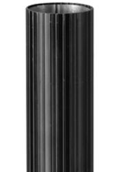 PALINA RIGATA IN TECNOPOLIMERO C/TUBO ACCIAIO D.60 MT.2 NERO - MAO 1409400N