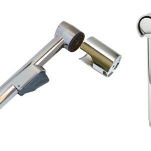 DOCCETTA LAVATESTA 2 GETTI CON SUPPORTO CROMO - TCOM ADDCLTCR