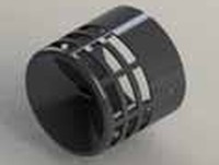 KIT GRIGLIA SCARICO FUMI D.80 ORIZZONTALE IN NYLON NERA - TEF 8DFH47