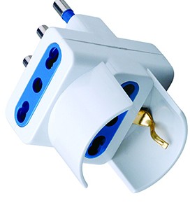 ADATTATORE TRIPLO + SCHUKO 16A BIANCA - LIFE PES1042-WP