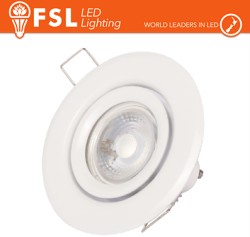 FARETTO ORIENTABILE INCASSO GU10 BIANCO SENZA PORTALAMPADA - LIFE FLFSS608W
