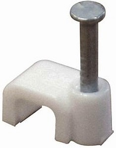 GRAFFETTA FISSACAVO PIATTO 8MM BIANCA (100 PEZZI) - MEM 491214419
