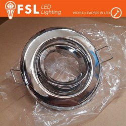 FARETTO ORIENTABILE INCASSO GU10 ARGENTO SENZA PORTALAMPADA - LIFE FLFSS608S