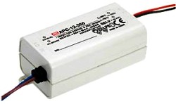 ALIMENTATORE LED AC/DC 12W 9/26VDC 350MA CORRENTE COSTANTE - 3SE MW/APC-12-350