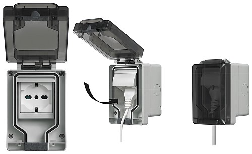 CONTENITORE IP66 A SPINA INSERITA +UNIV - VIW 14962.U