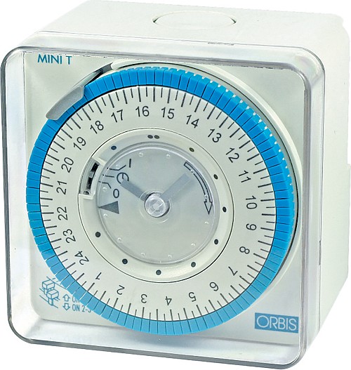 INTERRUTTORE ORARIO PARETE CON RISERVA CON LANC. MINI T QRD - ORB OB251232