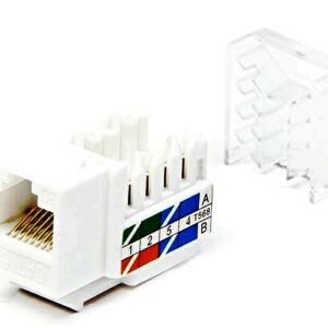 FRUTTO KEYSTON RJ45 CAT5E BIANCO - MHC NW-KU5I-WH