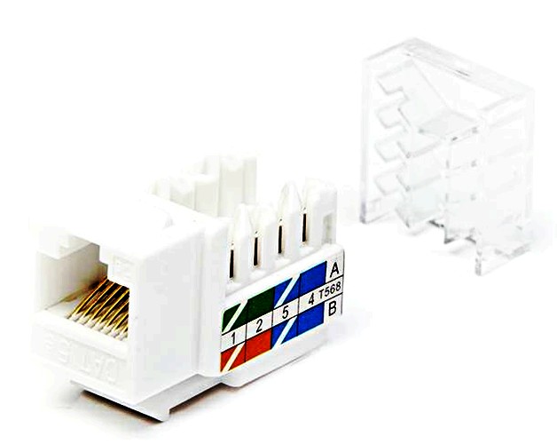FRUTTO KEYSTON RJ45 CAT5E BIANCO - MHC NW-KU5I-WH