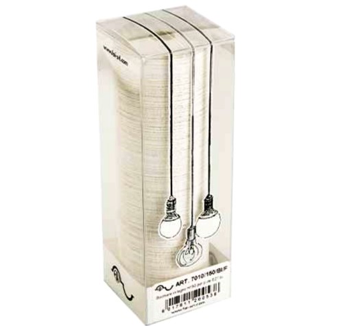 BICCHIERE IN LEGNO H150 PER P.DE E27 BI. - FAI 7010/150/BI/F