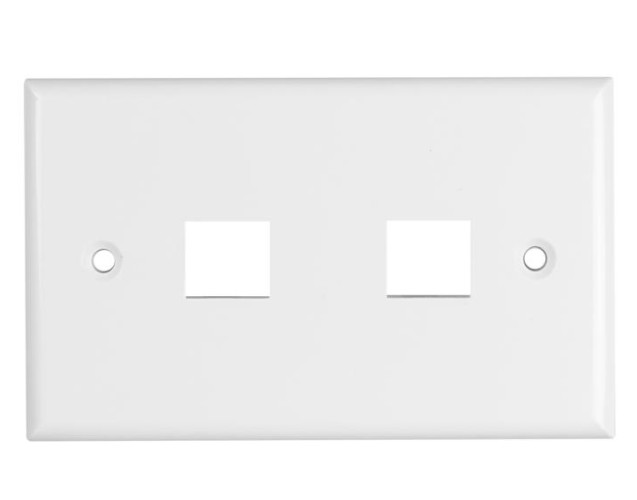 PLACCA PORTA 2 FRUTTI KEYSTON PER 503 BIANCA - MHC NW-FP503-2WH