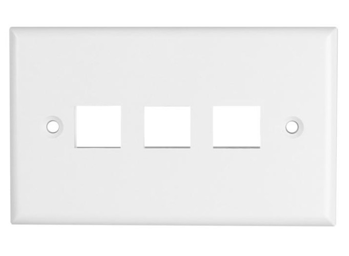 PLACCA PORTA 3 FRUTTI KEYSTON PER 503 BIANCA - MHC NW-FP503-3WH