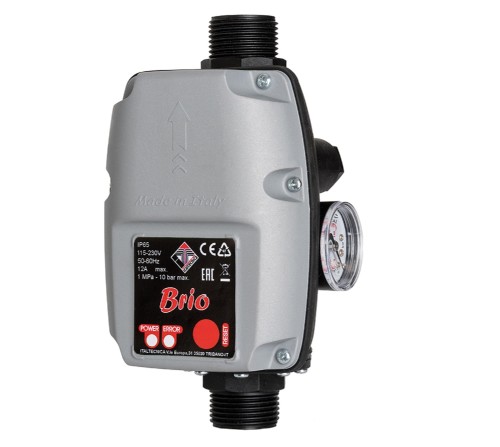 BRIO PRESSOFLUSSOSTATO PER ELETTROPOMPE DA 12 A 220V - ITA B2M00