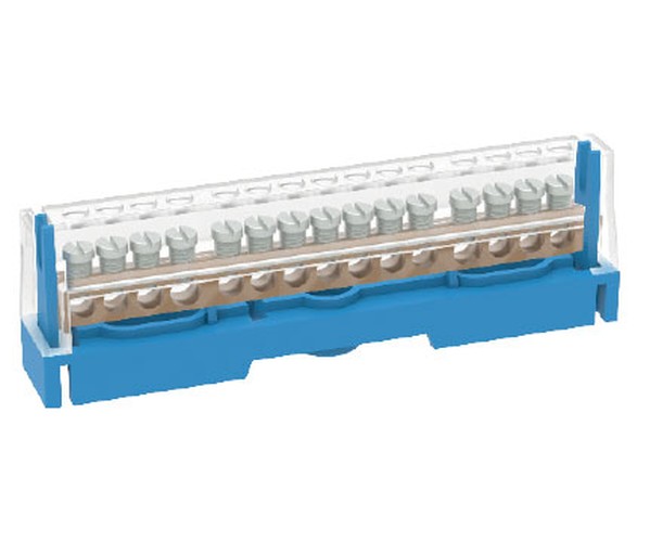 MORSETTIERA RIPARTIZIONE 15FORI BLU - ARN 5015N
